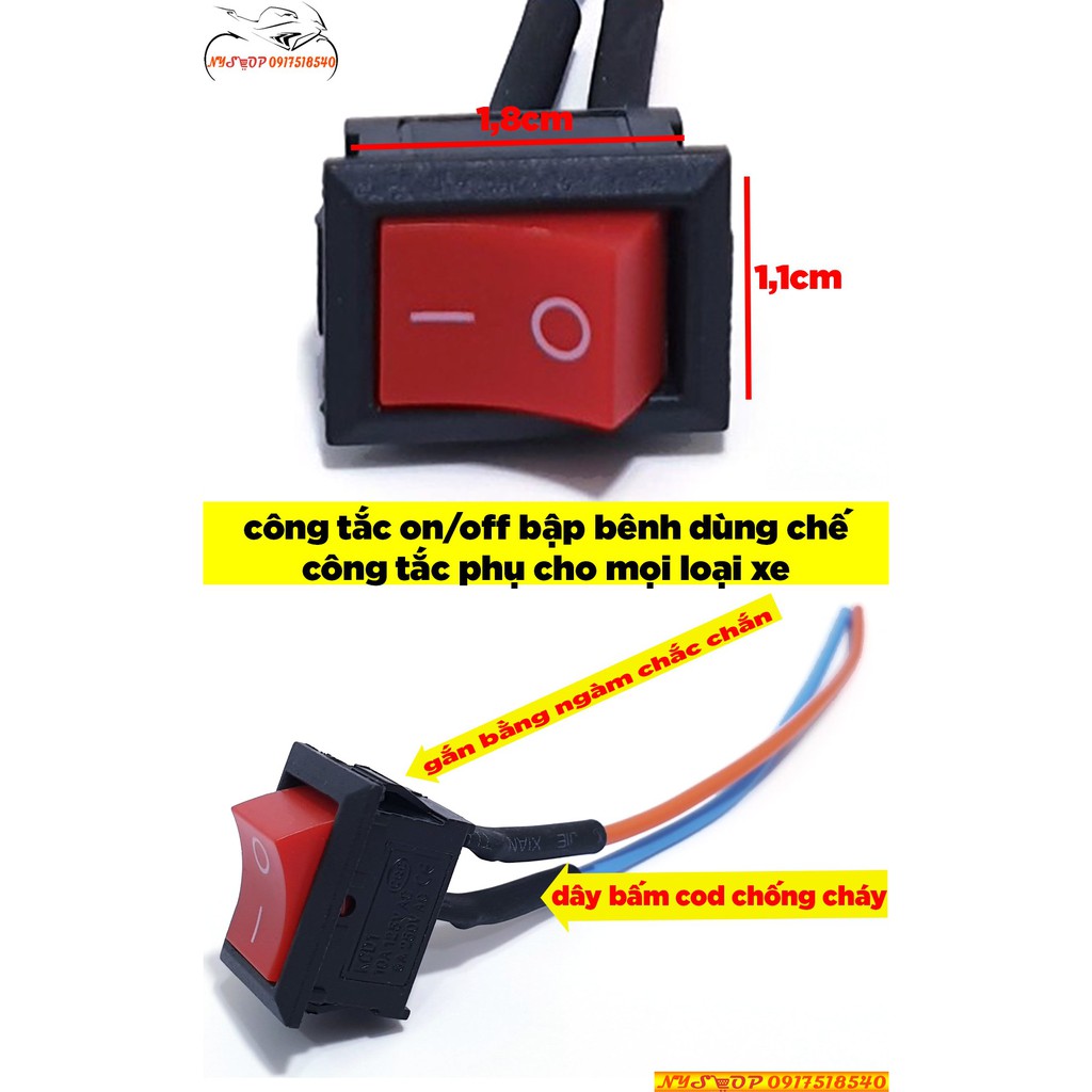 🛵Bộ Nút Công Tắc Phụ Chế Điện Cho Xe Máy🛵