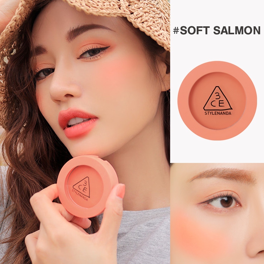 Phấn Má Hồng 3CE FACE BLUSH Mịn Lì 5.5g #Soft Salmon