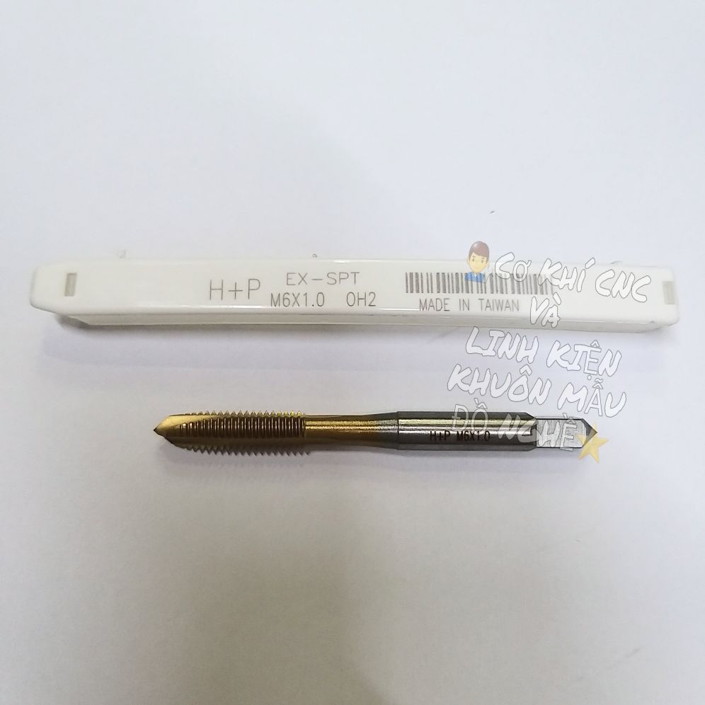 Mũi Taro H+P Vàng Thẳng M6x1.0 (Vàng)