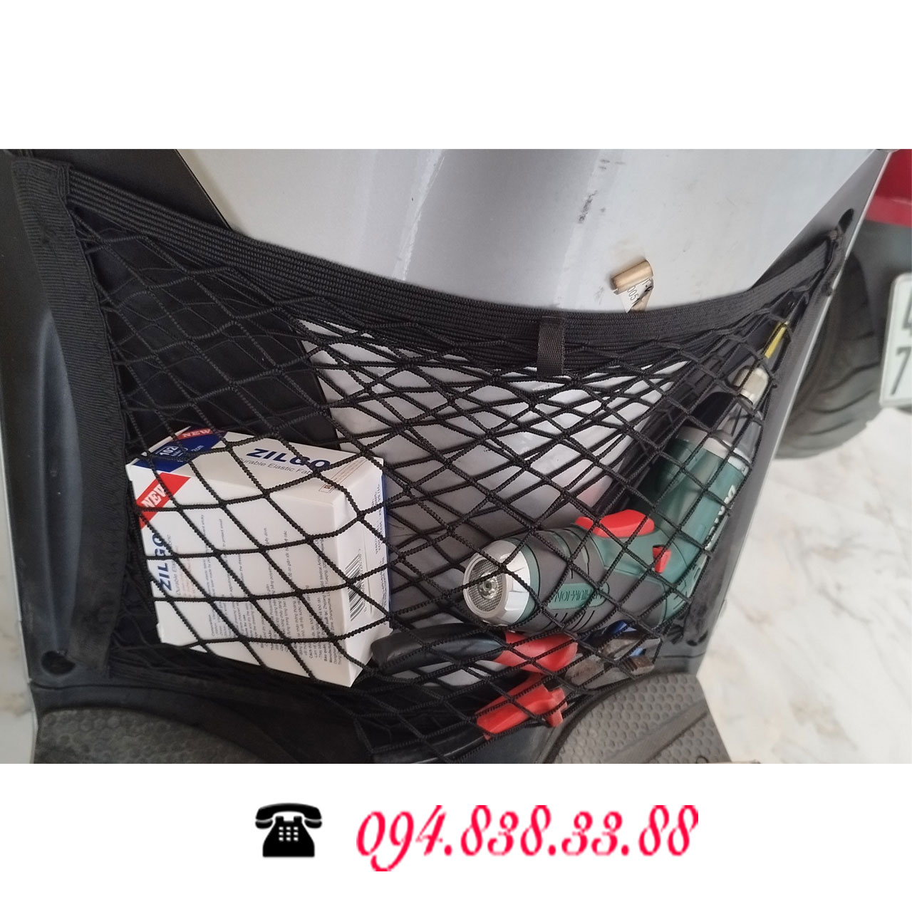 Lưới để đồ tiện lợi gắn cho xe Yadea V002 (VFV Voltguard)