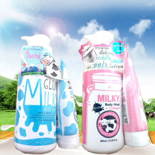(HCM) Bộ sữa tắm bò Gluta Milky Thái Lan