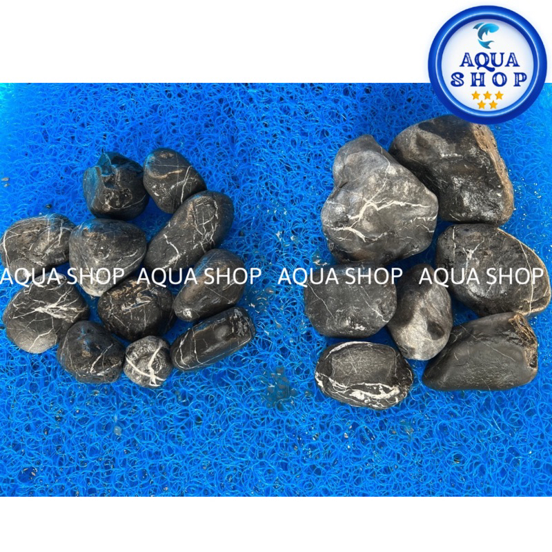 Sỏi Cuội Đen Vân Mây size 3-5cm; 5-7cm