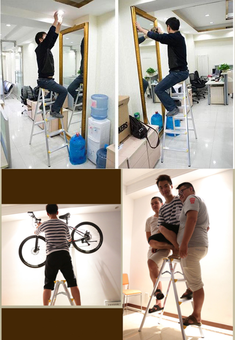 Thang nhôm gia đình R03 3 bậc - Hàng phân phối
