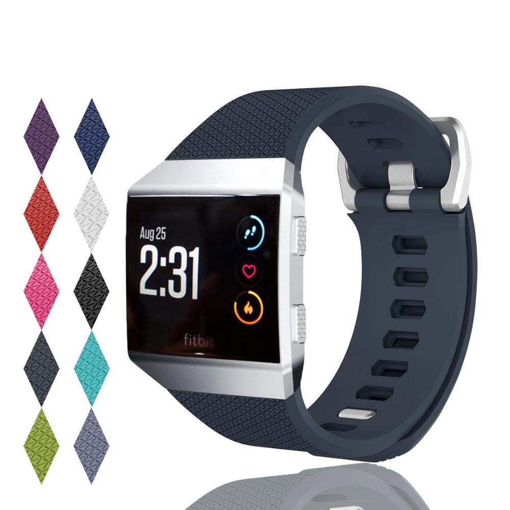 tuiyanl Fitbit Ionic Straps Soft Accessory Replacement Bands for Fitbit Ionic Women Men