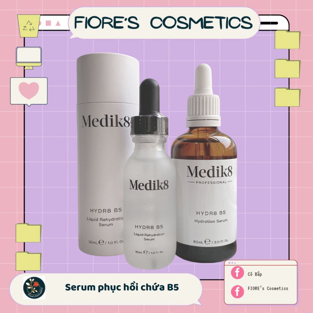 [ 30ml/60ml] Serum Medik8 B5 lọ xẻ chia và full