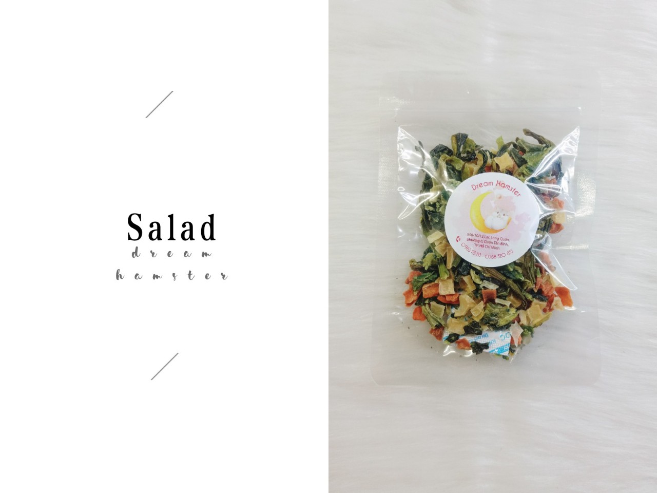 Rau củ sấy cho Hamster, thỏ, bọ...(40gr)