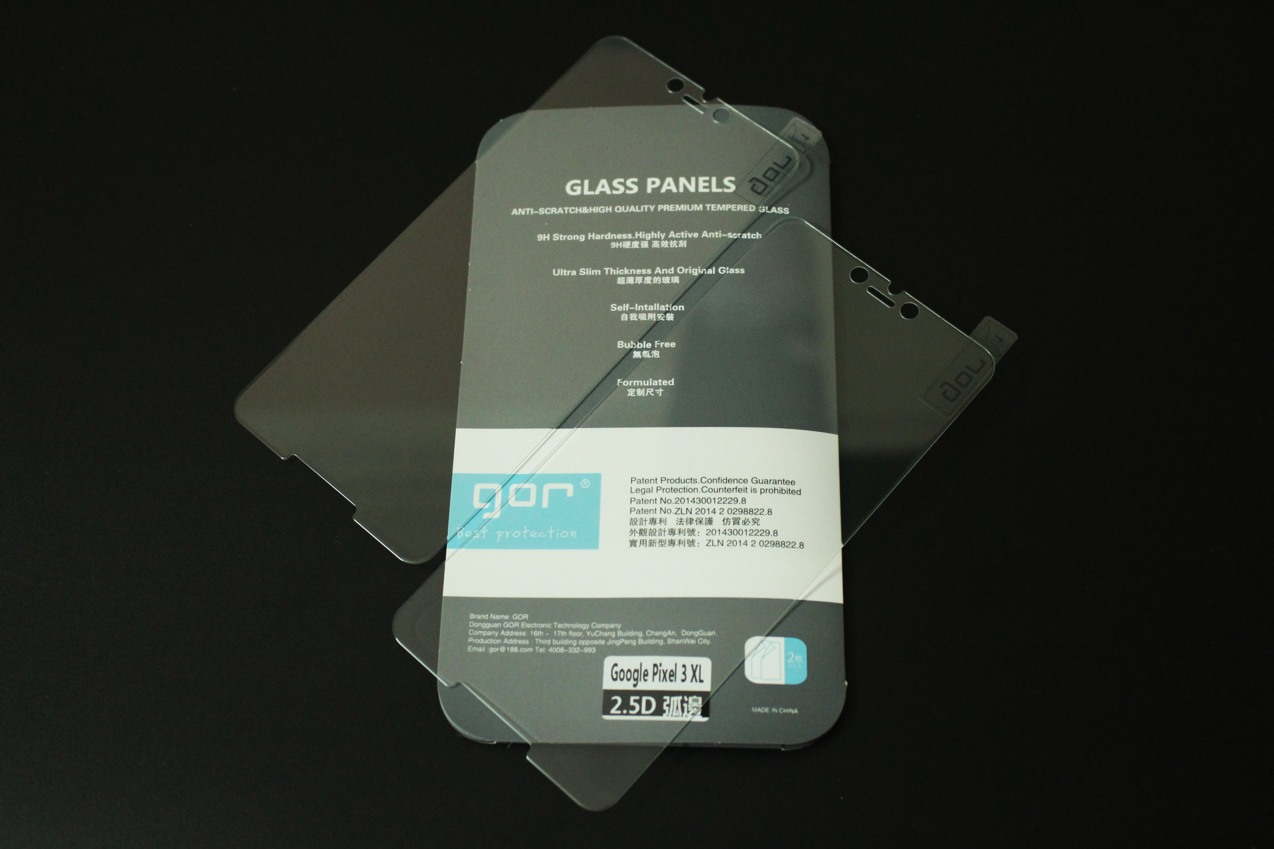 Bộ 2 miếng kính cường lực Gor cho Google Pixel 3XL - Full Box