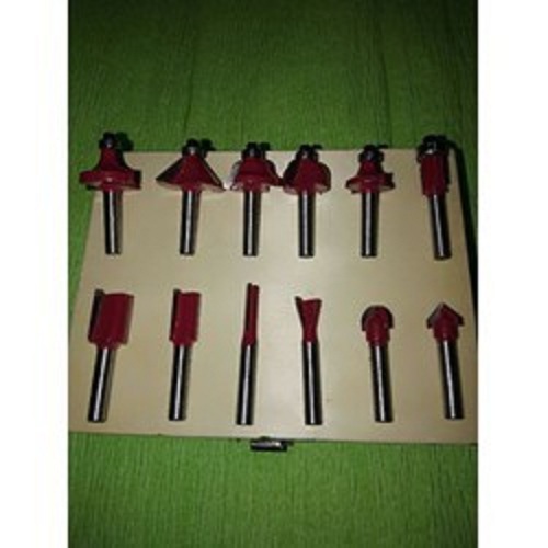 mũi phay gỗ cốt 6.3mm bộ 12 cái