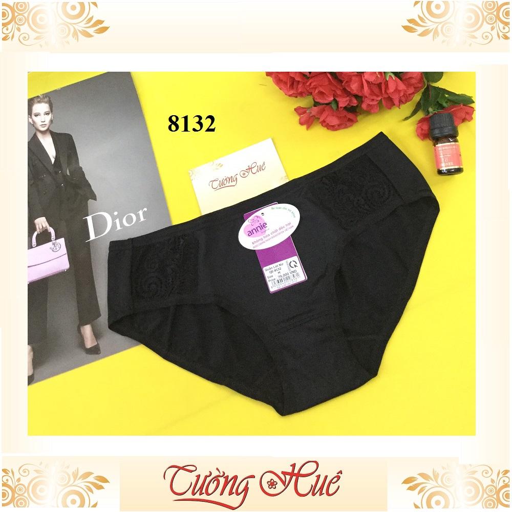 Quần lót nữ annie 8132 trơn phối ren.