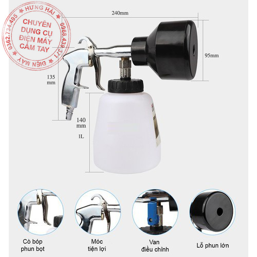 Máy tạo bọt tuyết cầm tay bình 1L