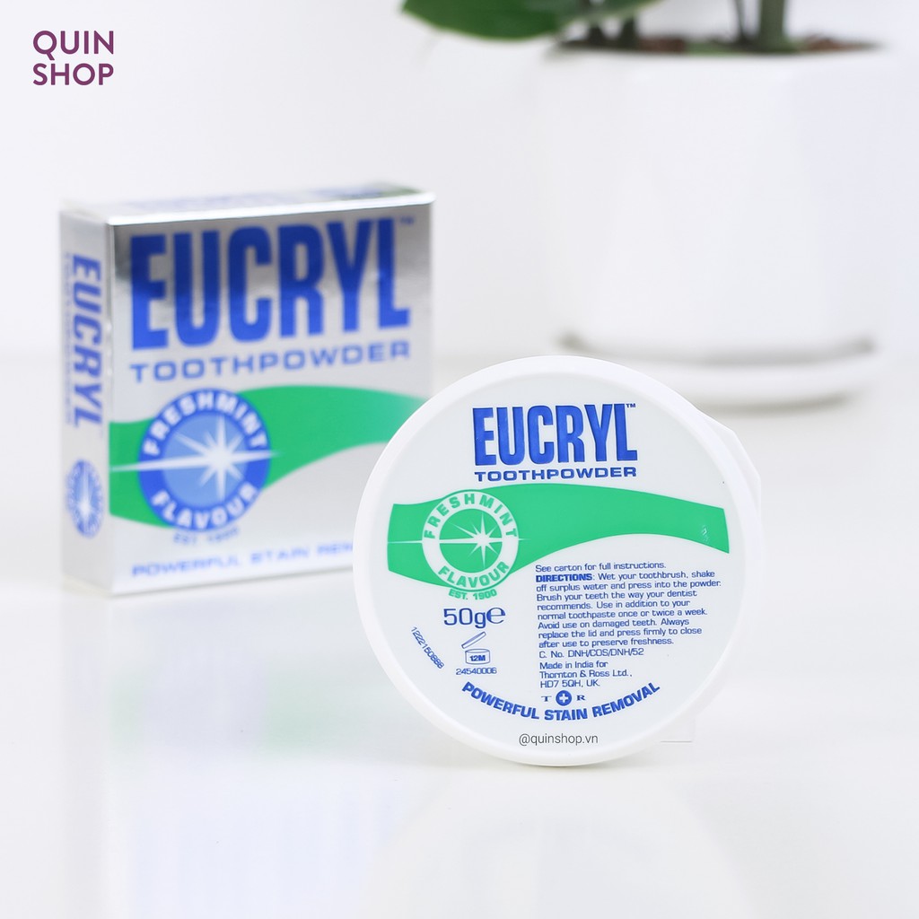 Bột Trắng Răng Eucryl Toothpowder
