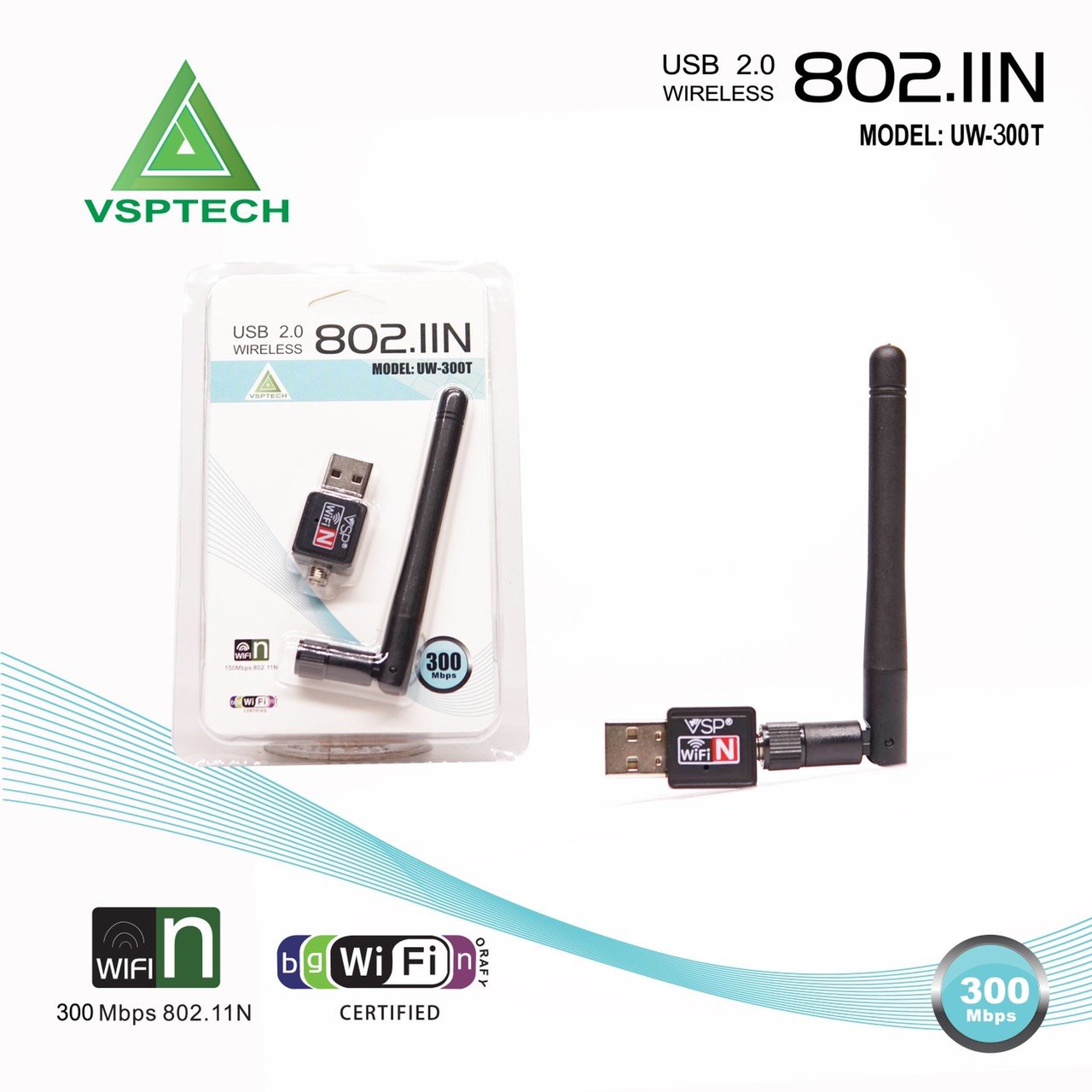 USB Thu WiFi có Anten 802.11N