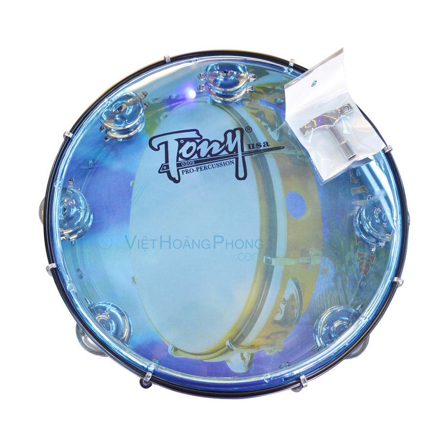 Trống lắc tay - trống gõ bo - Tambourine Cao Cấp TONY (USA) - Việt Hoàng Phong