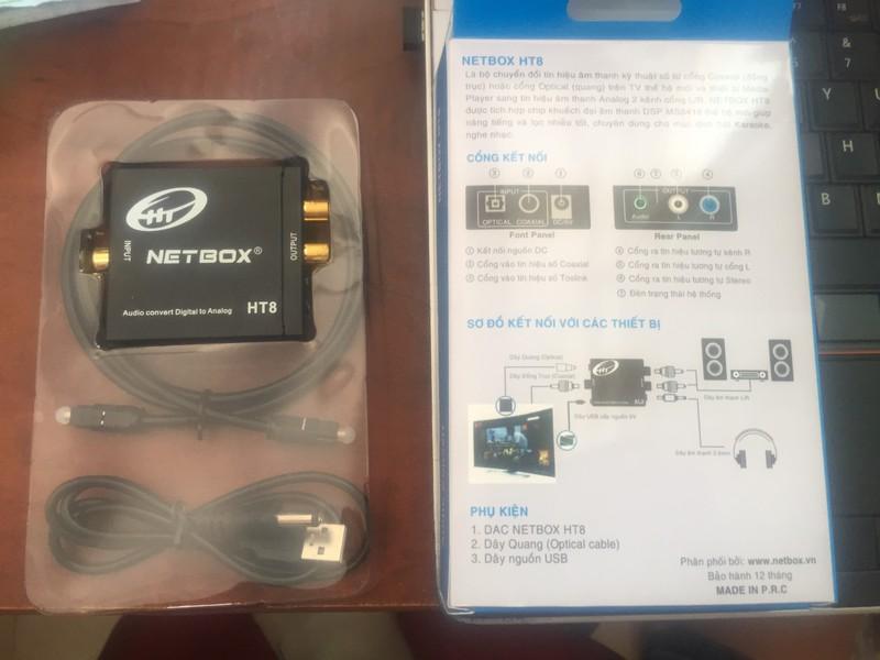 [HCM]Optical HT - Bộ chuyển đổi âm thanh optical ra oudio -  netbox HT2