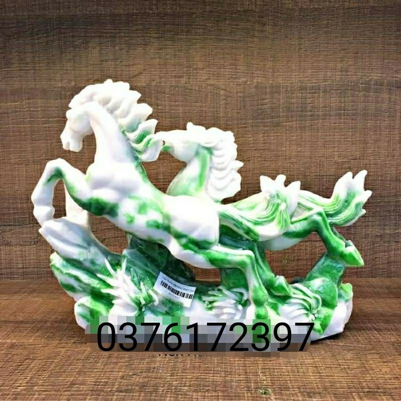 Tượng song mã đá đúc cao cấp