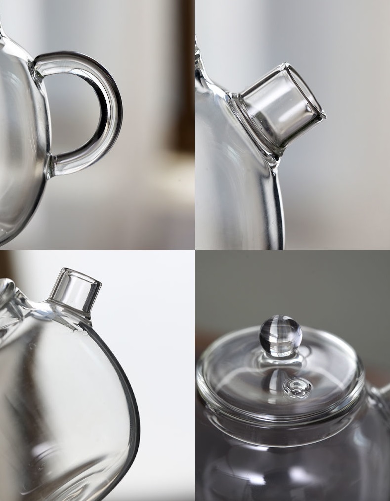 Ấm Thủy Tinh Pha Trà 150 ml (có lọc inox ở vòi)