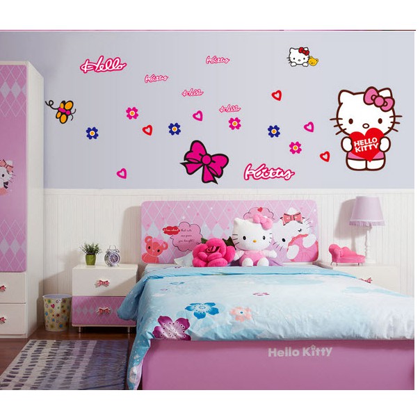 [HCM]Decal Dán Tường Mèo Kitty - Db005