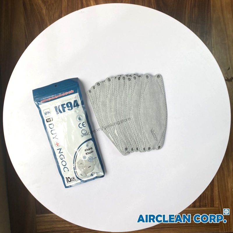 Khẩu trang KF94 Duy Ngọc tiêu chuẩn Hàn quốc KF94, gói 10 chiếc Mamababyvn