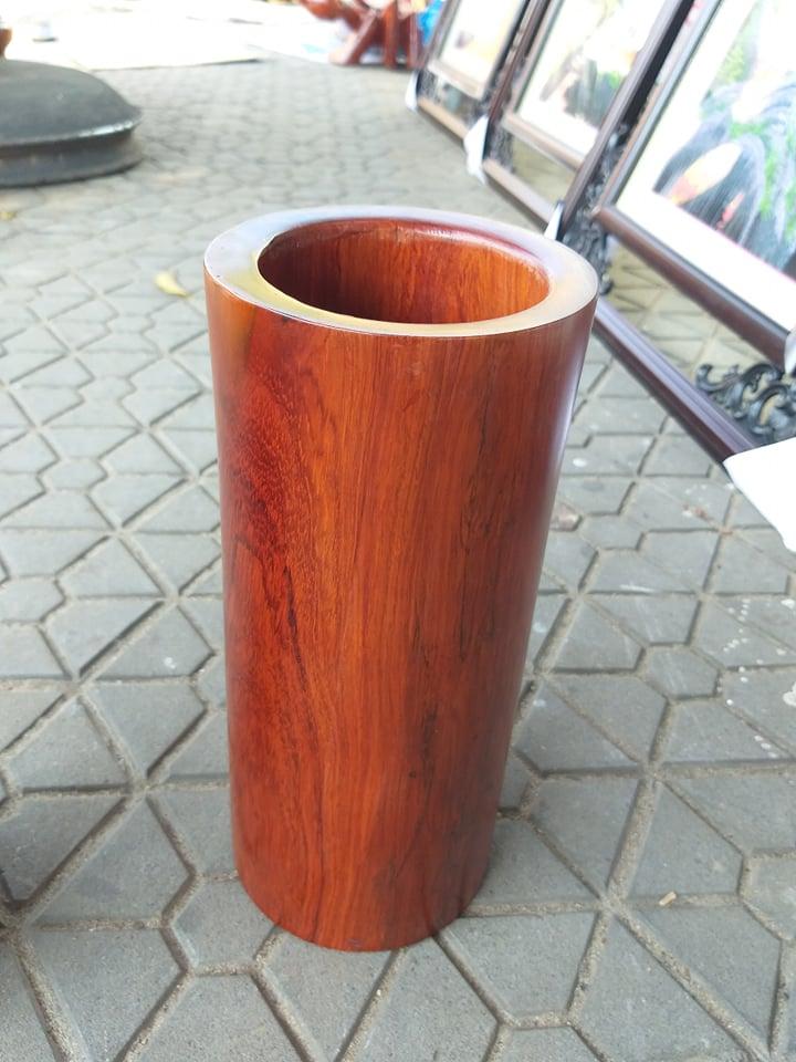 ỐNG ĐỰNG NHANG GỖ HƯƠNG CAO 25CM