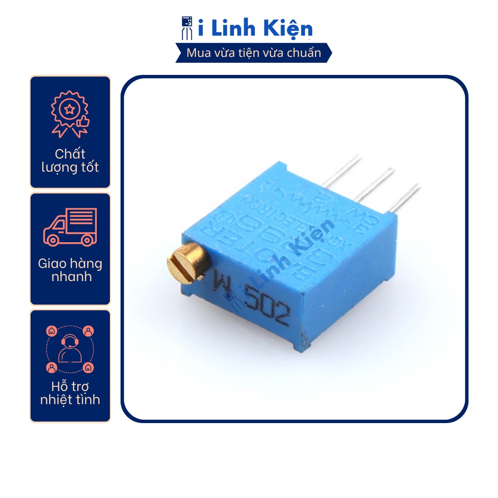 Biến trở vi chỉnh 3296w-502 5k chất lượng tốt