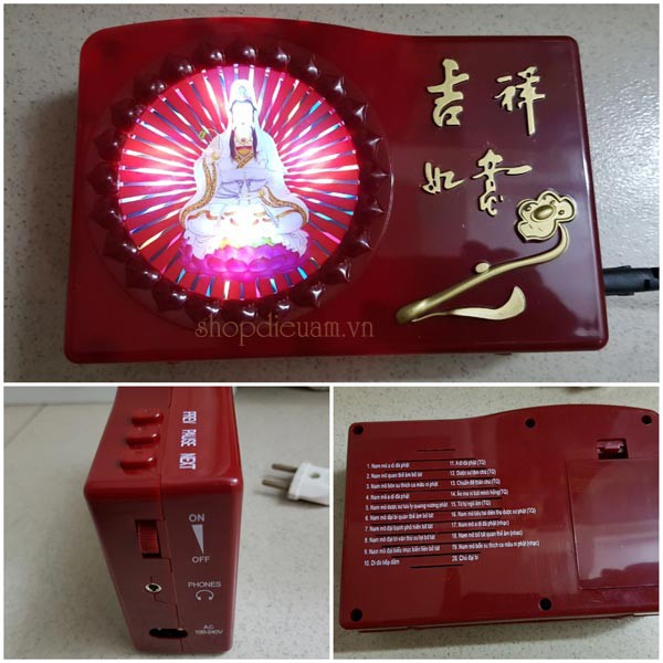 Đài tụng kinh niệm phật 20 bài đã cài sẵn -ngashop012