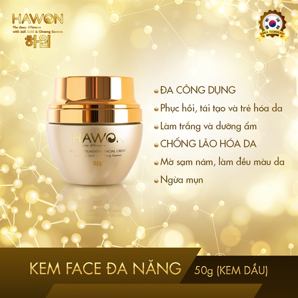 Kem FACE Đa Năng Tinh Chất Vàng – Nhân Sâm ( Kem Dầu)