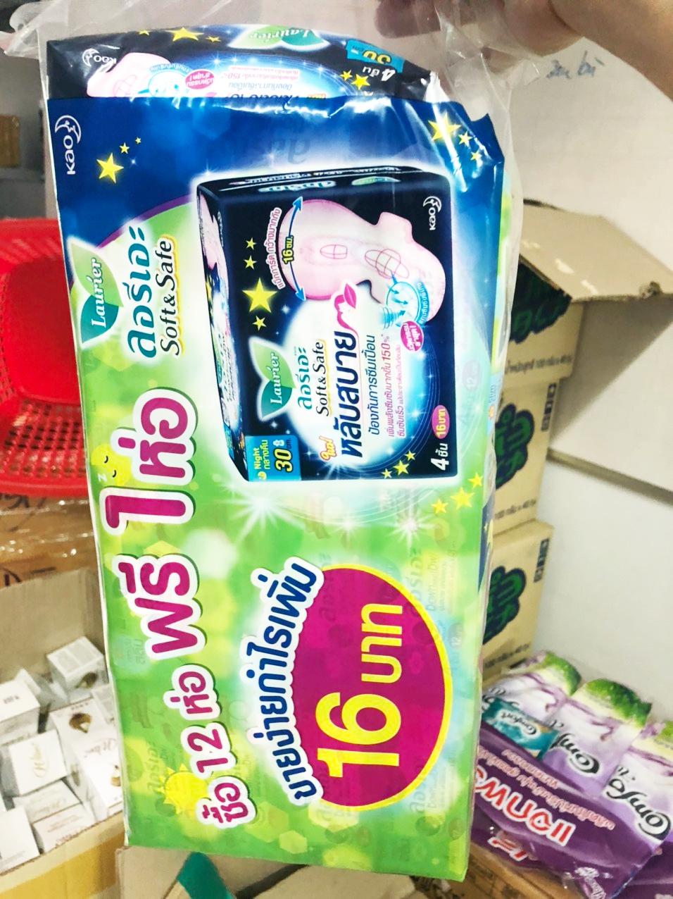 Băng vệ sinh Laurier Thái Lan/ Sofy (lốc 12 gói)