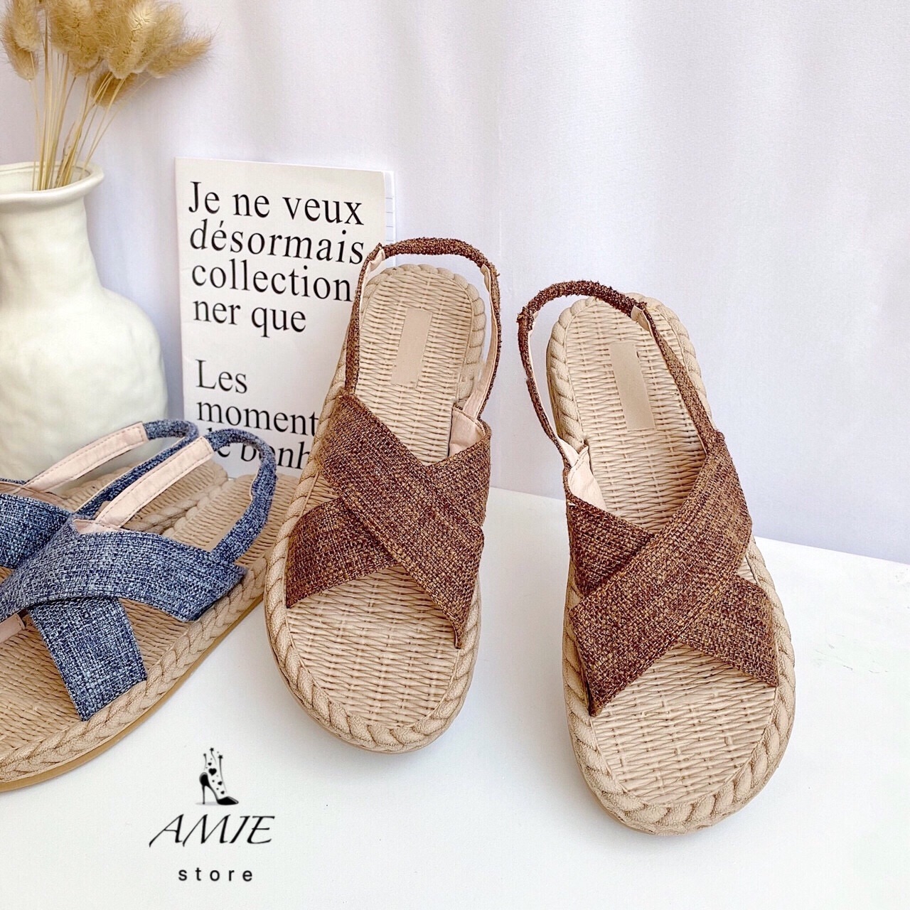 Sandal Quai Chéo Quai Hậu