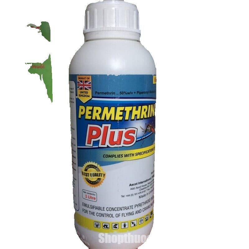 [Hoàn Tiền 10%] Thuốc xịt muỗi y tế Permethrin Plus 1000ml nhập khẩu Anh quốc thuốc diệt muỗi sinh học diệt tận gốc muỗi ruồi gián kiến thuốc diệt muỗi nhà hàng khách sạn