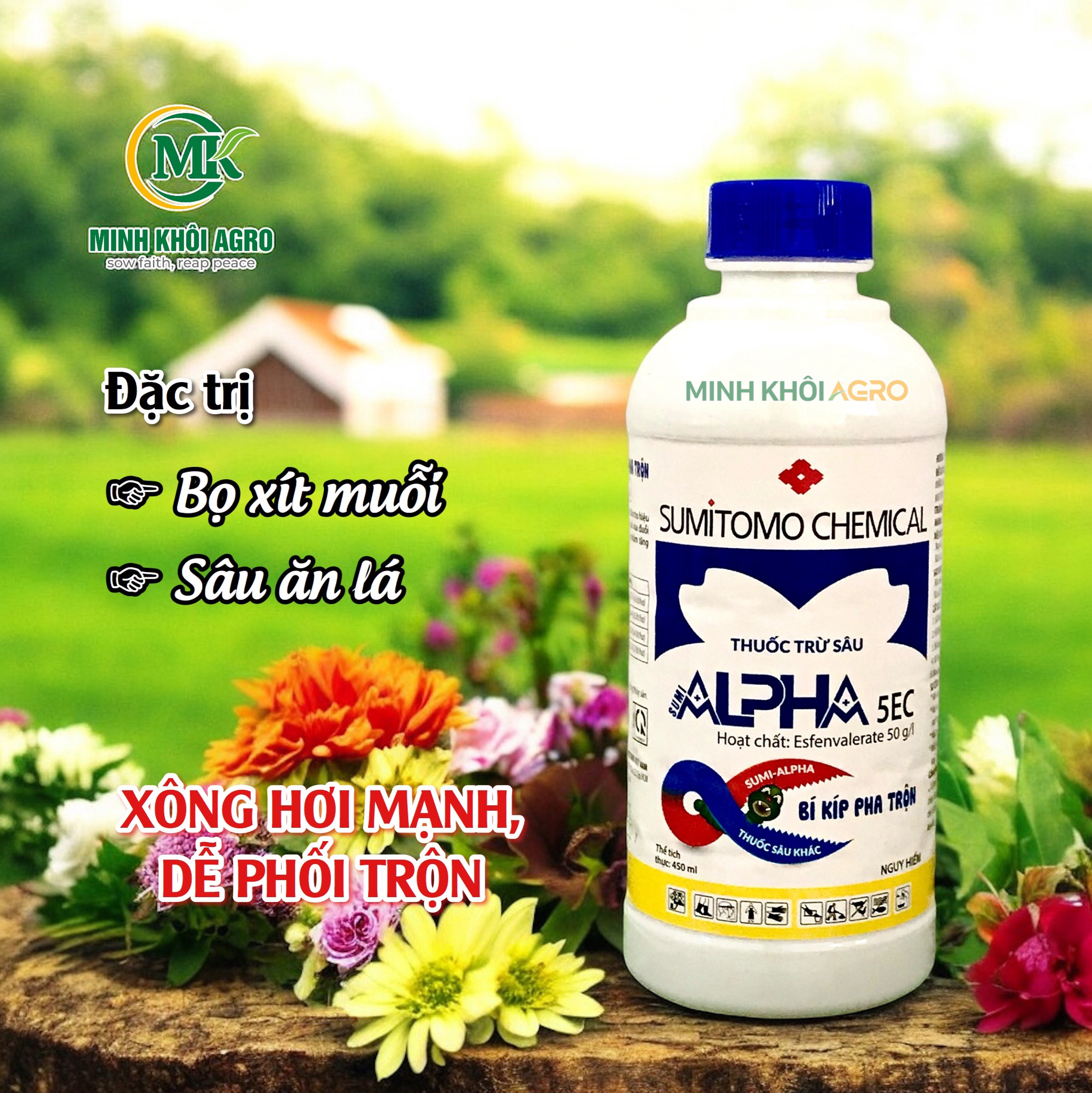 Thuốc trừ sâu Sumi Alpha 5EC - Chai 450ml (HÀNG CŨ)