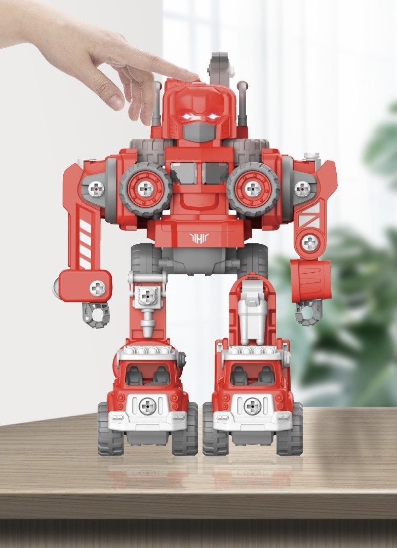 Bộ Đồ Chơi Lắp Ráp Rô Bốt Biến Hình 5 Trong 1 Cho Bé (có 2 màu)
