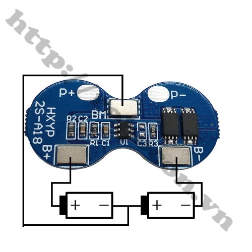 MẠCH SẠC VÀ BẢO VỆ PIN 2S 7.4V 5A