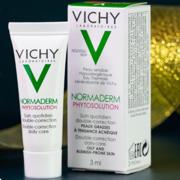 [HCM]Vichy - Kem dưỡng dạng gel sữa dành cho da mụn với tác động kép Vichy 3ml - BoB Shop