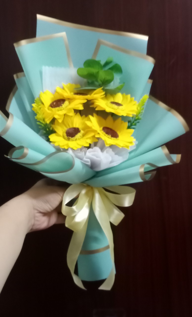Bó hoa hướng dương sáp thơm MS 05N