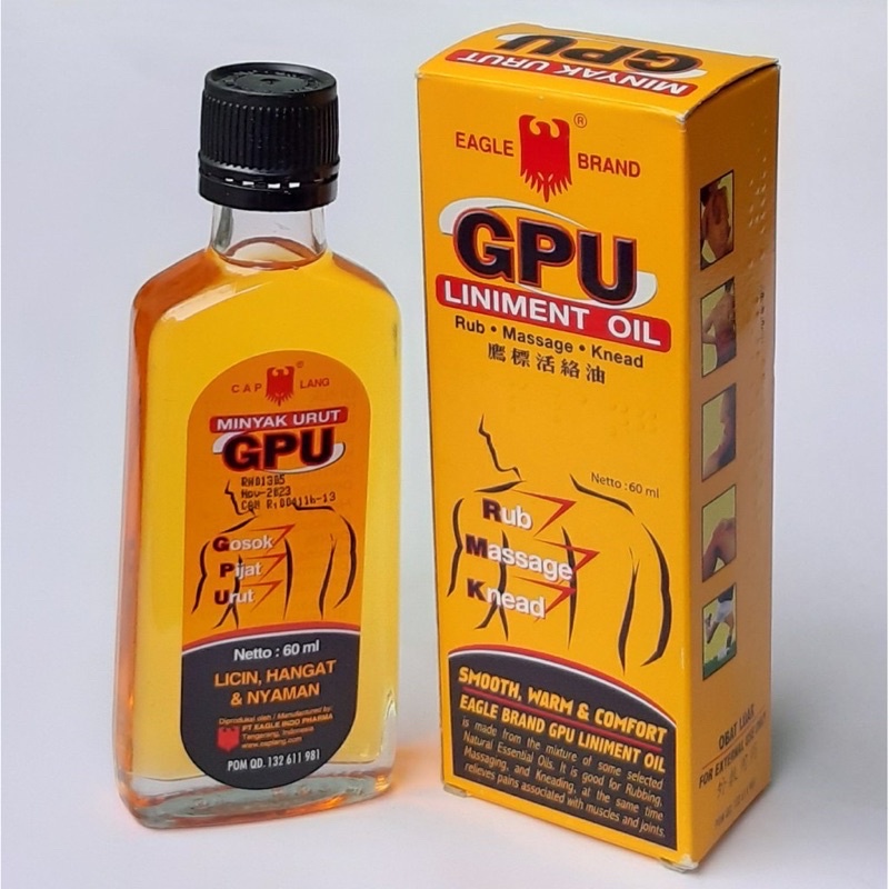Dầu Gừng Xoa Bóp GPU THÁI LAN 60Ml