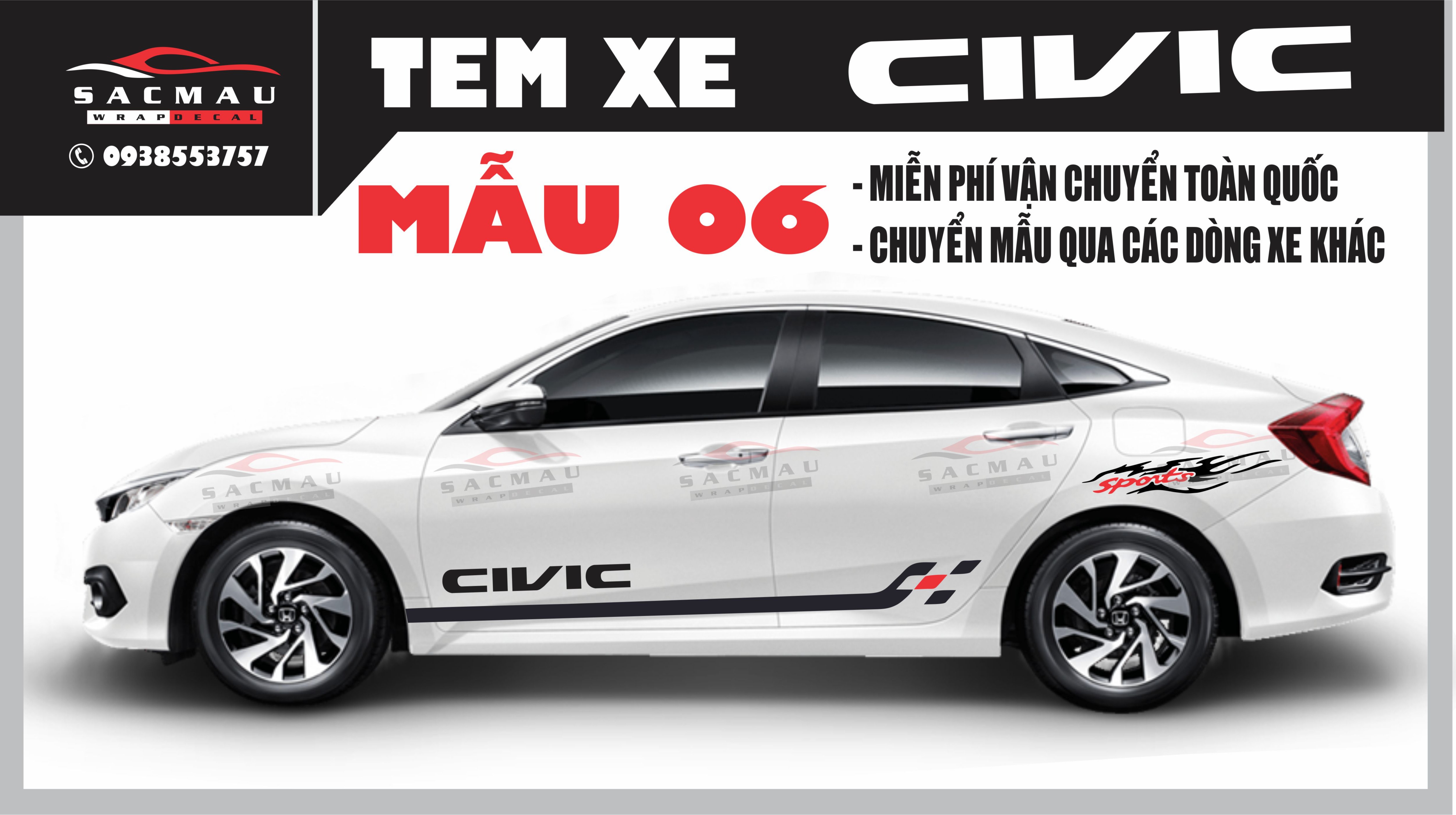 TEM XE HONDA CIVIC