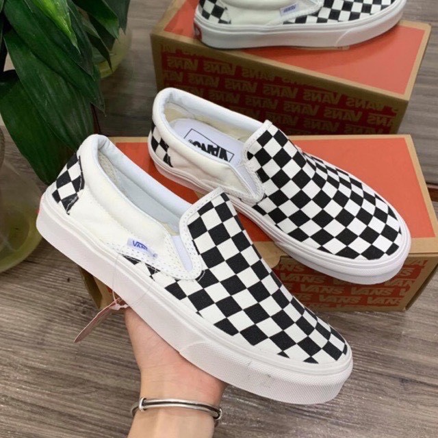Giày thể thao Vans lười caro