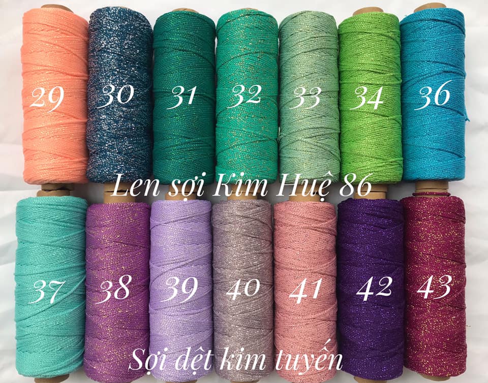 Sợi dệt kim tuyến (từ màu 01 đến màu 31)