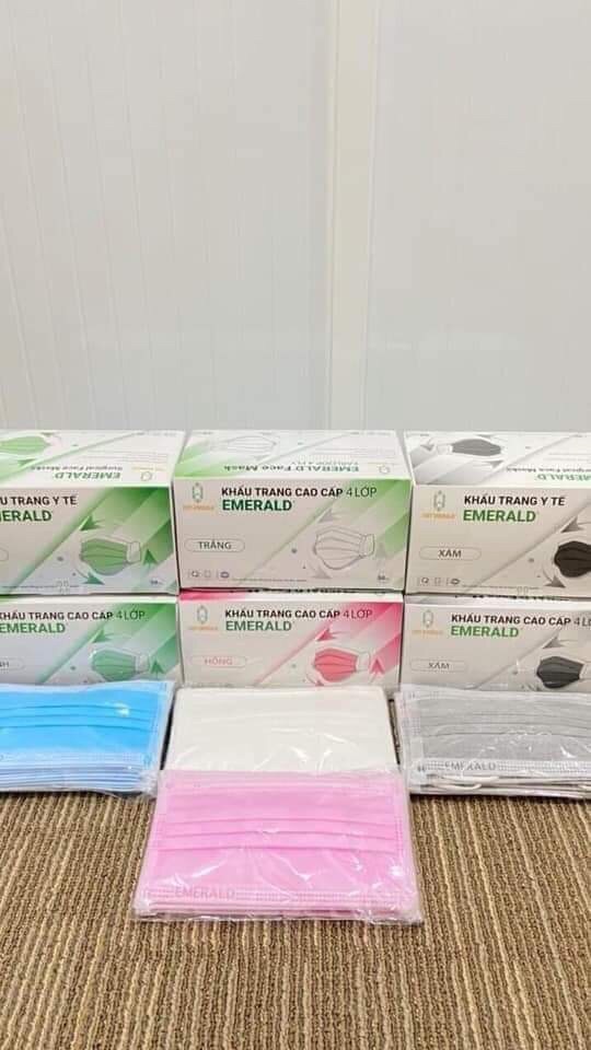 măt nạ y tế 4 lớp hộp 50 chiếc