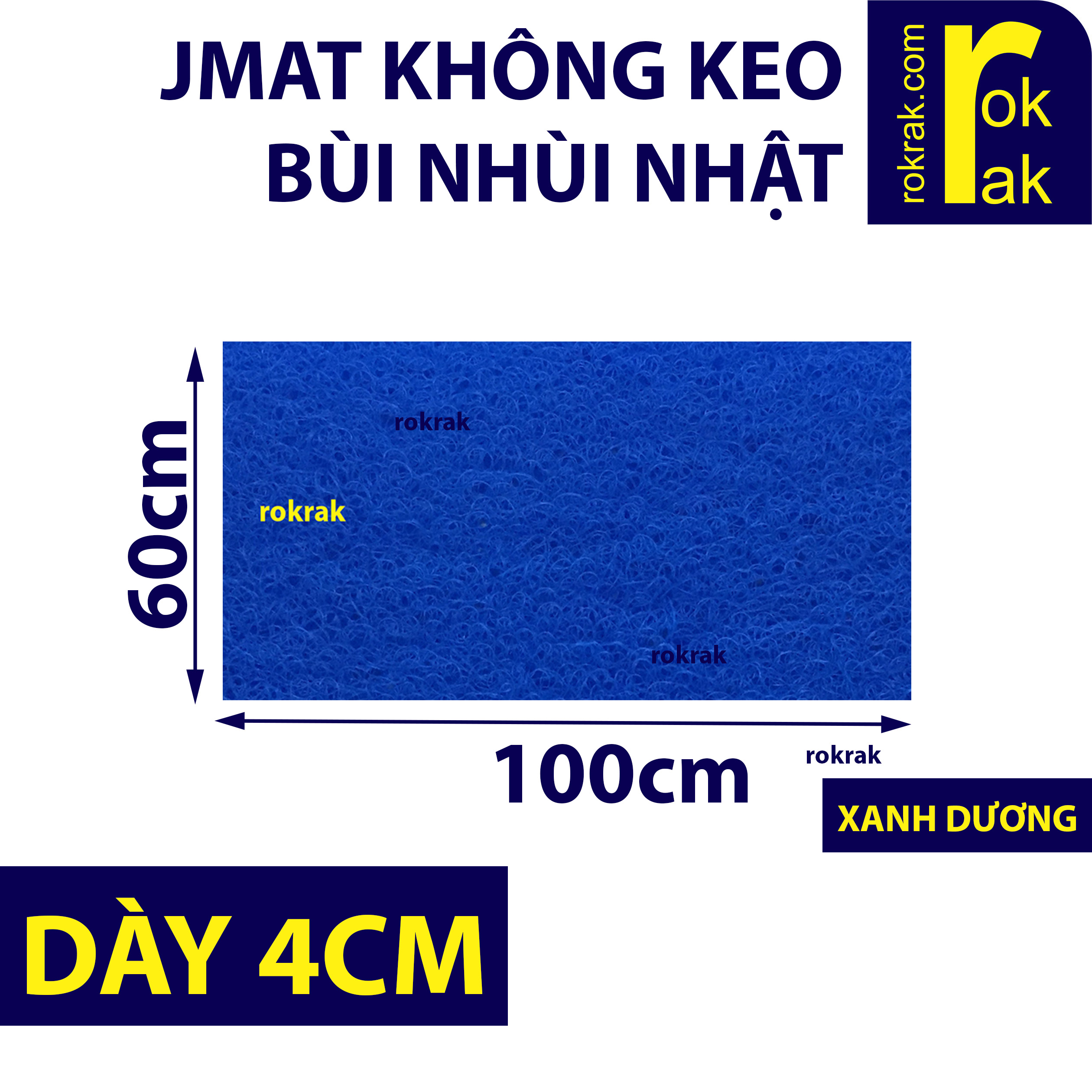 [HCM]Jmat không keo / có keo Bùi nhùi Nhật tấm 60x100 cm cho lọc hồ cá
