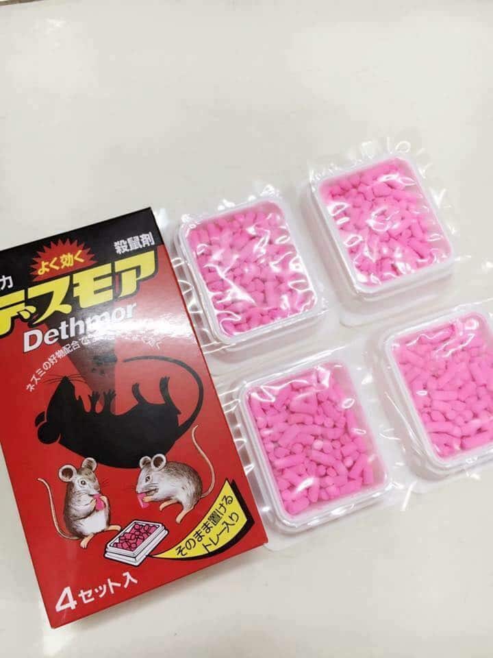 Thuốc diệt chuột Dethmor Nhật Bản hộp 4 vỉ