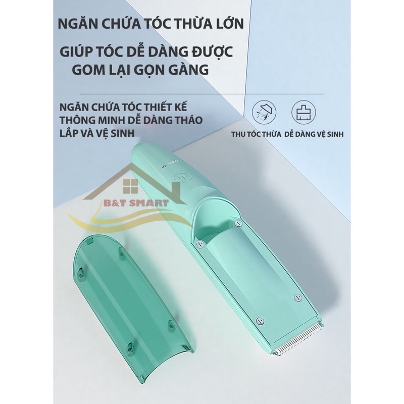 Tông đơ cắt tóc chính hãng MISUTA hút tóc tự động