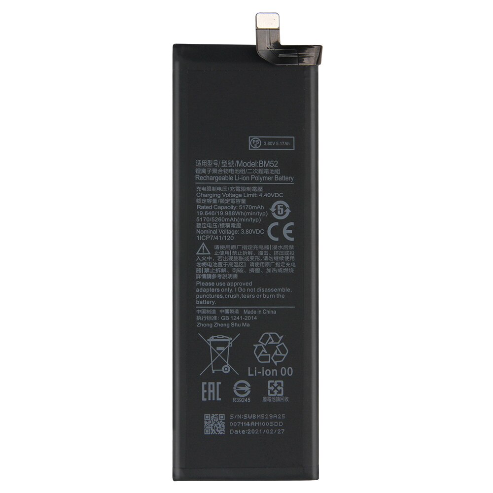 Thay pin Mi Note 10 Pro, Mi Note 10 Lite, Mi Note 10, Mi CC9 Pro (BM52) 5170mAh