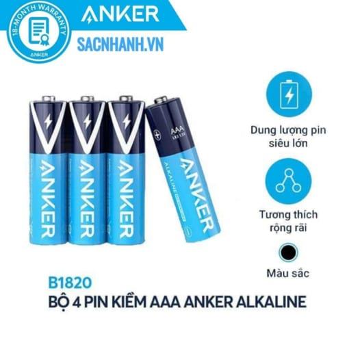 Pin kiềm alkaline anker aaa/aa