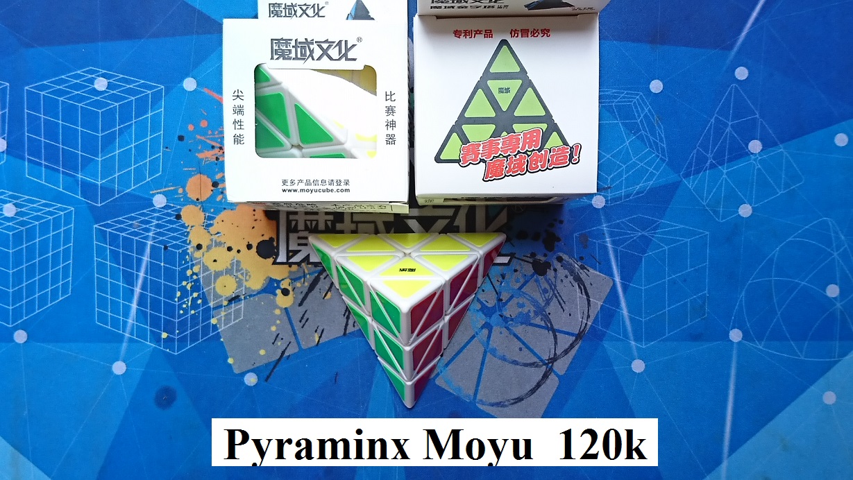 Biến Thể Rubik. Pyraminx Moyu Trắng Rất Tốt