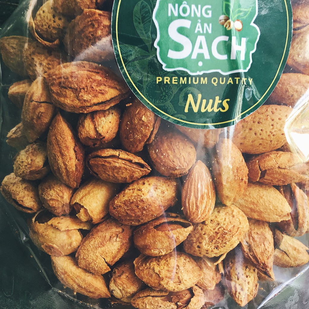 Hạt Hạnh Nhân Rang Bơ 100% Nhập Khẩu Mỹ 500g