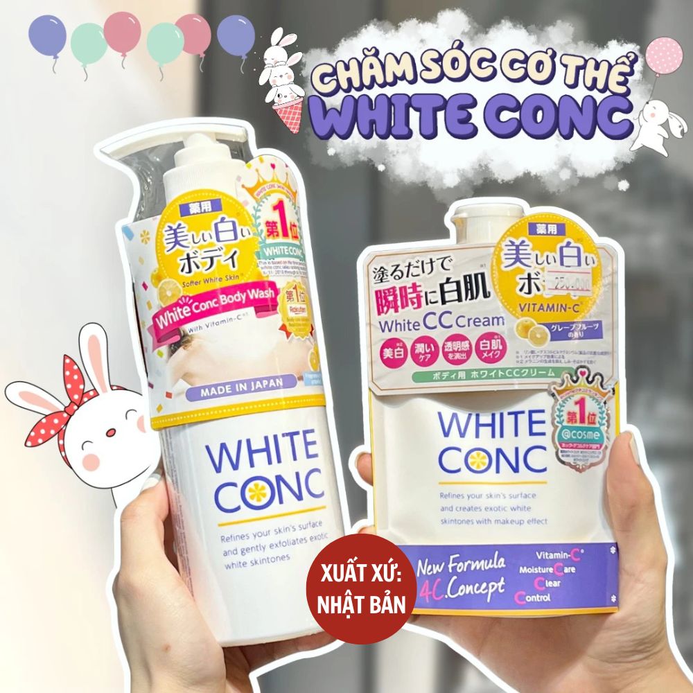 Sữa tắm trắng da White Conc Body Shampoo CII 600ml
