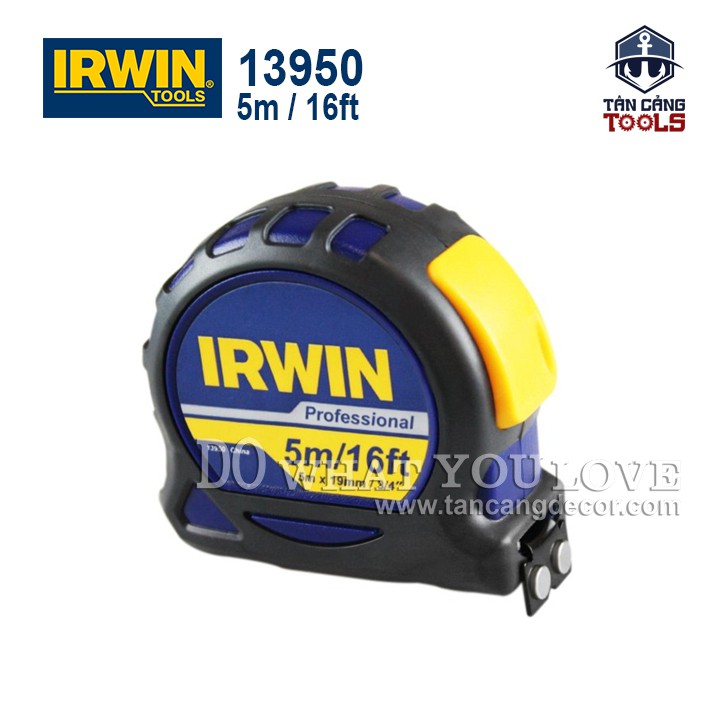 Thước cuộn thép 5 m irwin có tích hợp nam châm 13950
