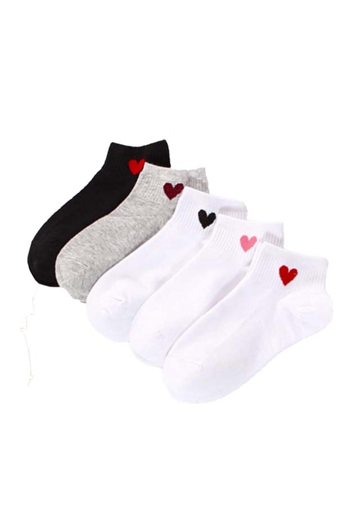 Bộ 3 Đôi Tất Vớ Nữ Trái Tim Hàn Quốc