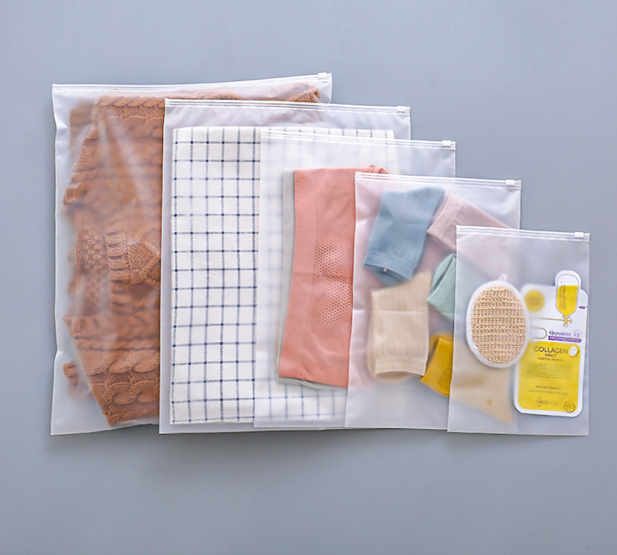 COMBO 10 TÚI ZIP ĐỰNG ĐỒ DU LỊCH LỤA MỜ - NHIỀU SIZE